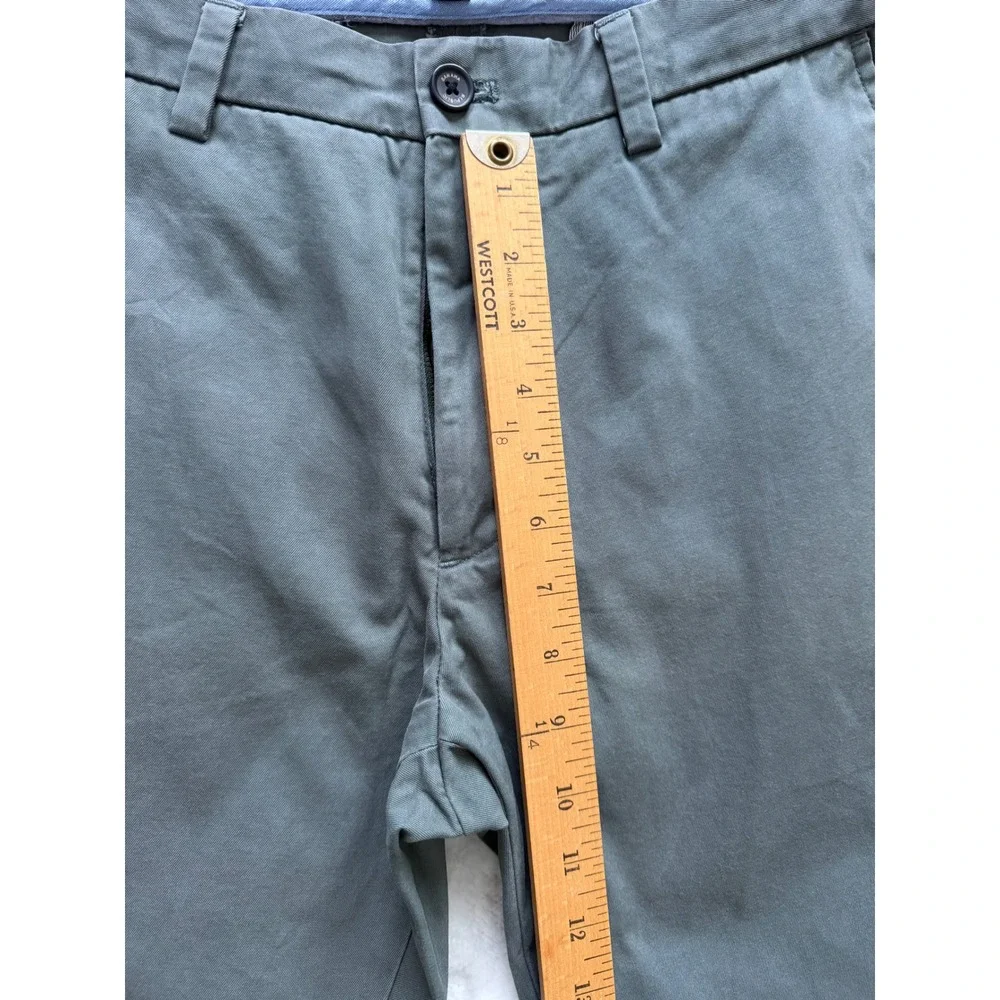 Banana Republic Emerson Chino Mens 33x34 Olive Green 100% Cotton Pants EUC